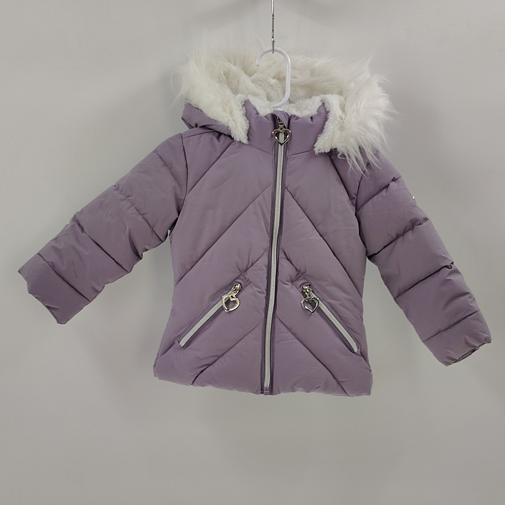 Kensie Toddler Girls 2T Purple Winter Coat Full Zip